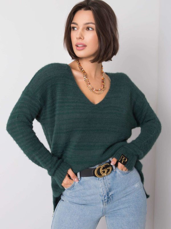 Dark green sweater Estella RUE PARIS