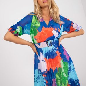 Blue one size dress with prints OCH BELLA