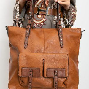 Brown Large Eco Leather Bag