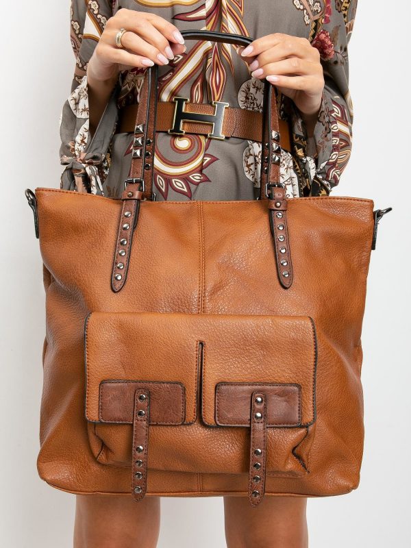 Brown Large Eco Leather Bag