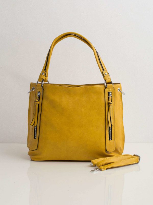 Yellow women's bag city bag