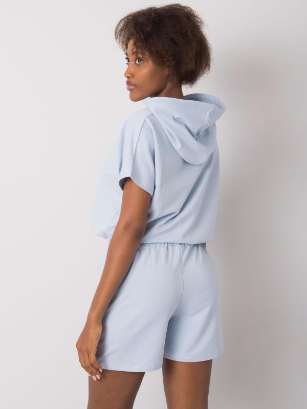 Light blue cotton set Kaylie RUE PARIS