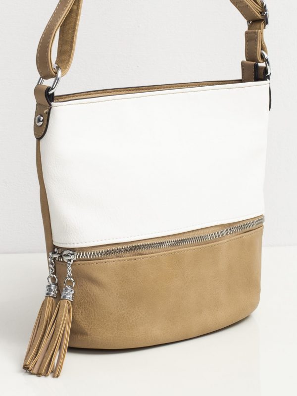 Apricot White Shoulder Bag