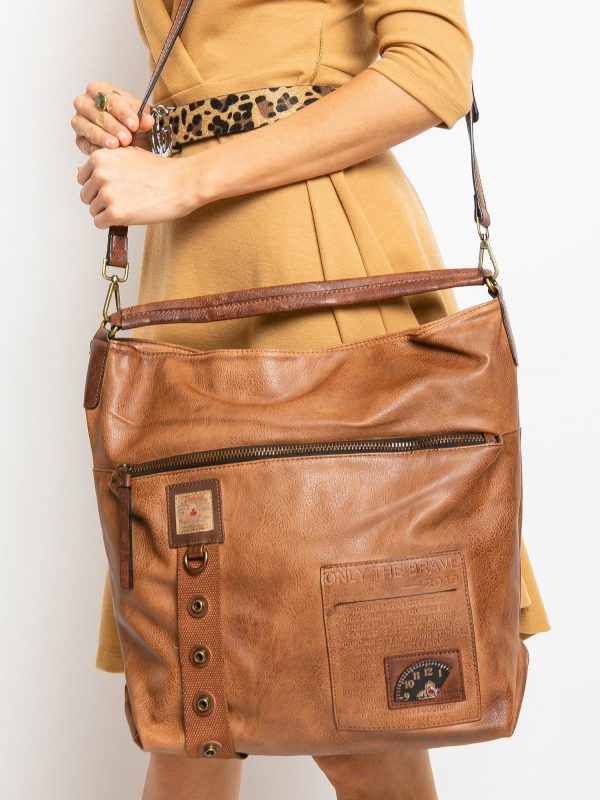 Brown Eco Leather Handbag