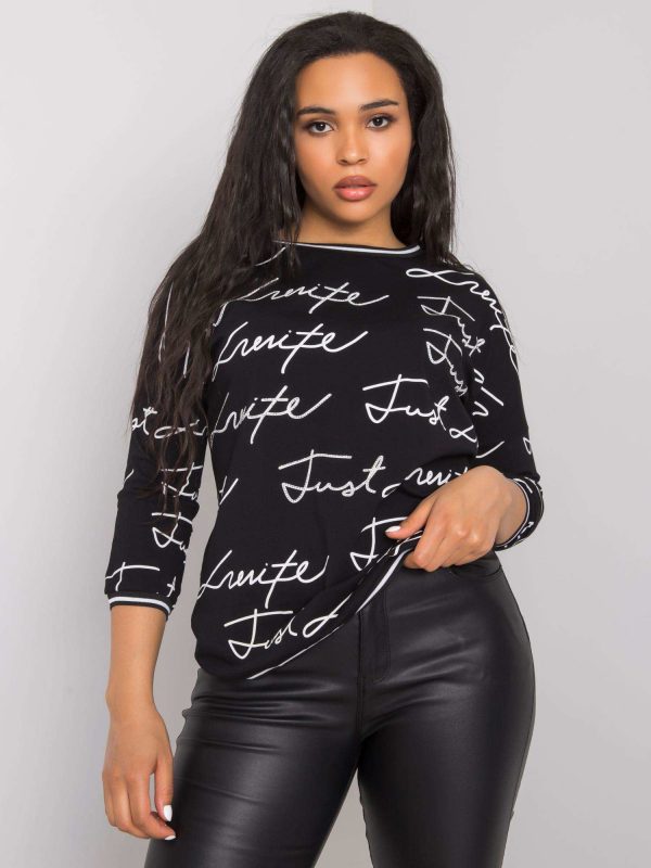 Julissa black plus size blouse