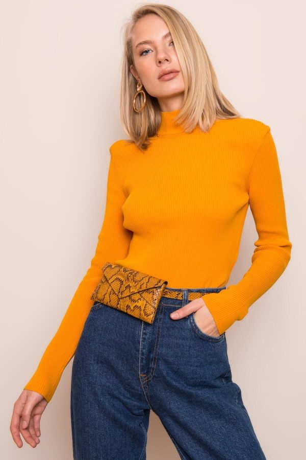 Dark Yellow Fit Sweater BSL