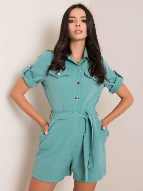 Turquoise jumpsuit Francesca