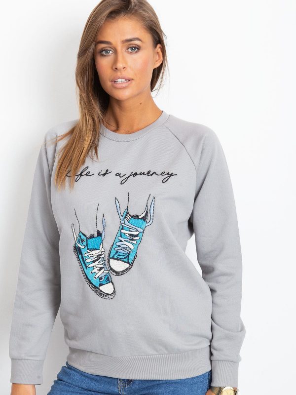 Kassie Grey Sweatshirt