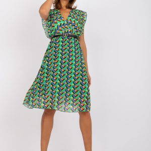 Rebecca Green Print Dress