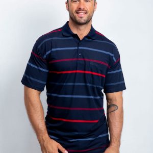 Men's Navy Plus Size Polo Shirt Many