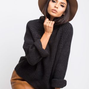 RUE PARIS Black Sweater Darling