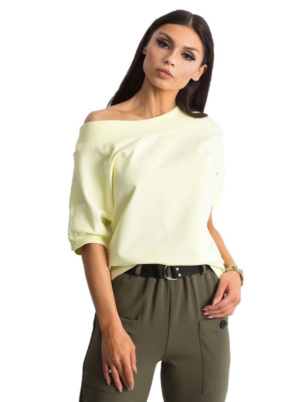 Lemontree Light Yellow Melange Blouse