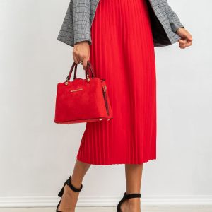 RUE PARIS Red skirt Tammy