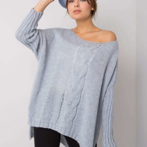 Light blue loose sweater Tiffianie OCH BELLA