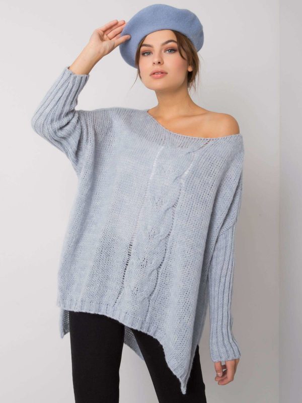 Light blue loose sweater Tiffianie OCH BELLA