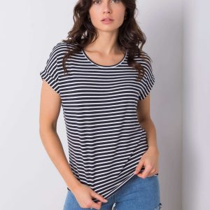 Navy blue and white striped t-shirt Ximena RUE PARIS