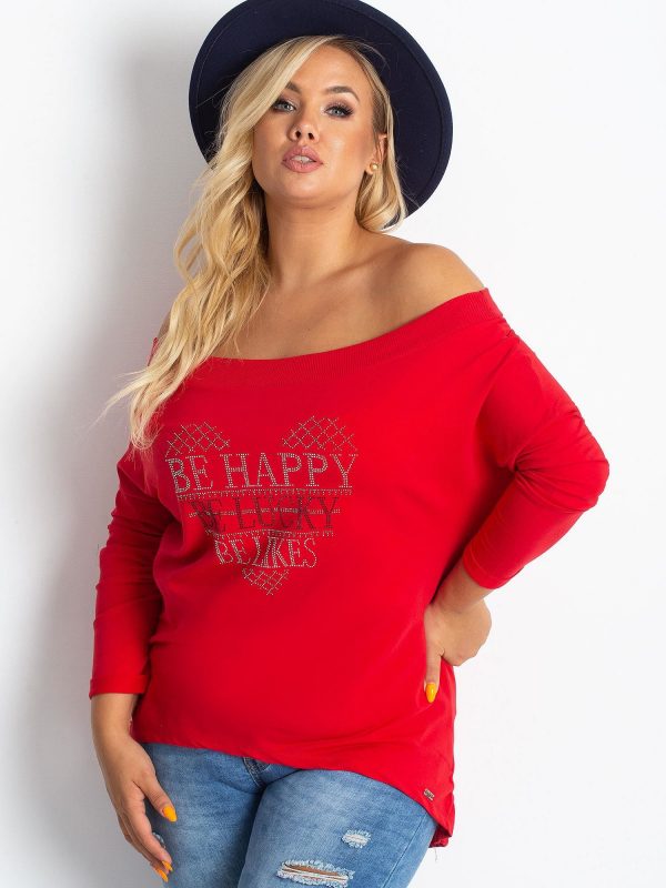 Red Plus Size Hoodie Association