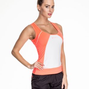 Coral sports top for fitness