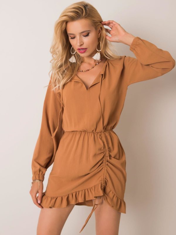 Dreaming RUE PARIS Light Brown Dress