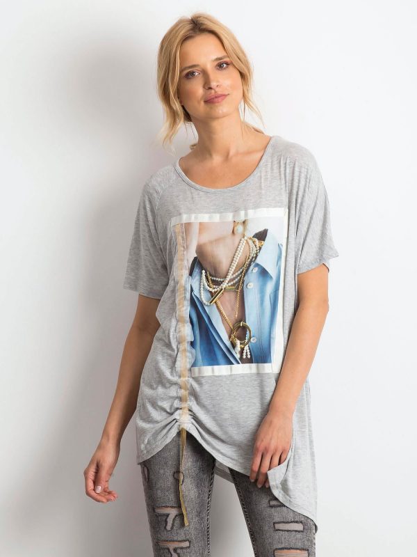 Light gray tunic Verge