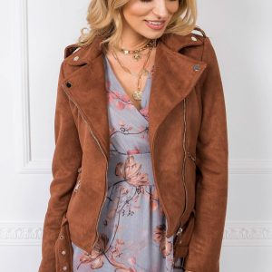 Laney Brown Suede Jacket