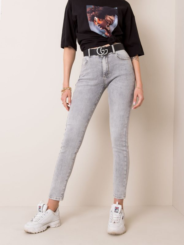 Light Grey Marble Jeans