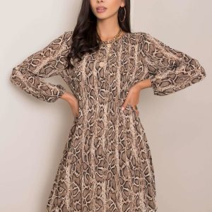 Beige and black Bridget dress