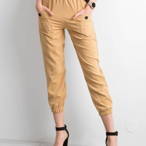 Light brown trousers with welts