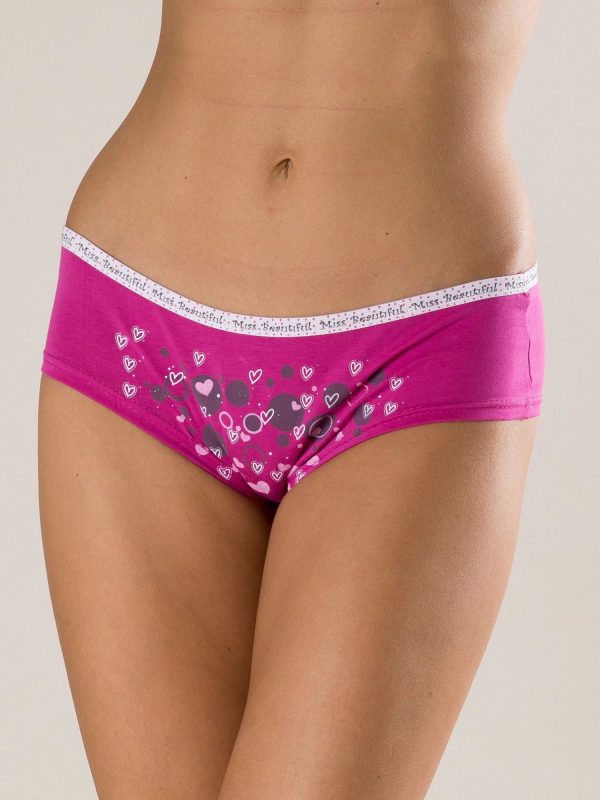 Women's cotton briefs purple