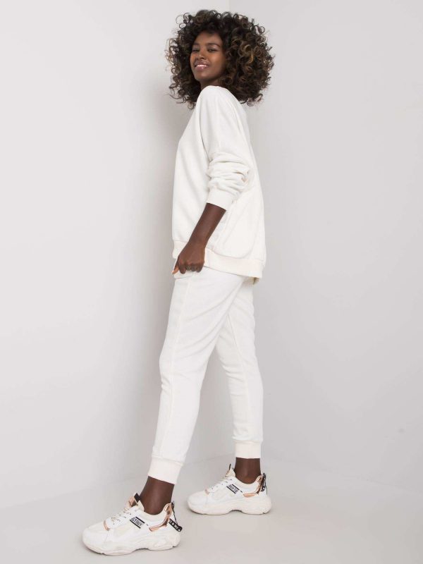 White sweatsuit set Amandine