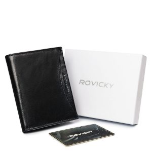 Men's Black Genuine Leather Wallet