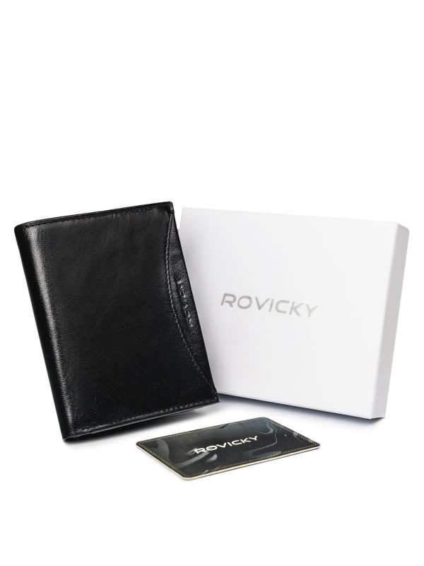 Men's Black Genuine Leather Wallet