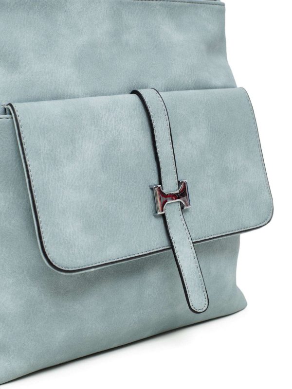 Light blue flip bag