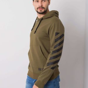 Khaki hoodie for men Connor