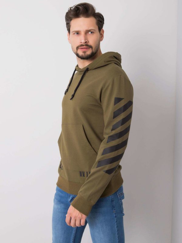 Khaki hoodie for men Connor