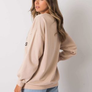 Beige sweatshirt with Karis print