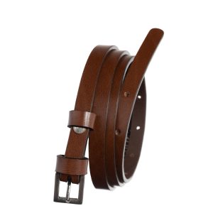 BADURA Brown Slim Leather Strap