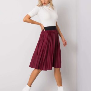 Burgundy Frilly Skirt