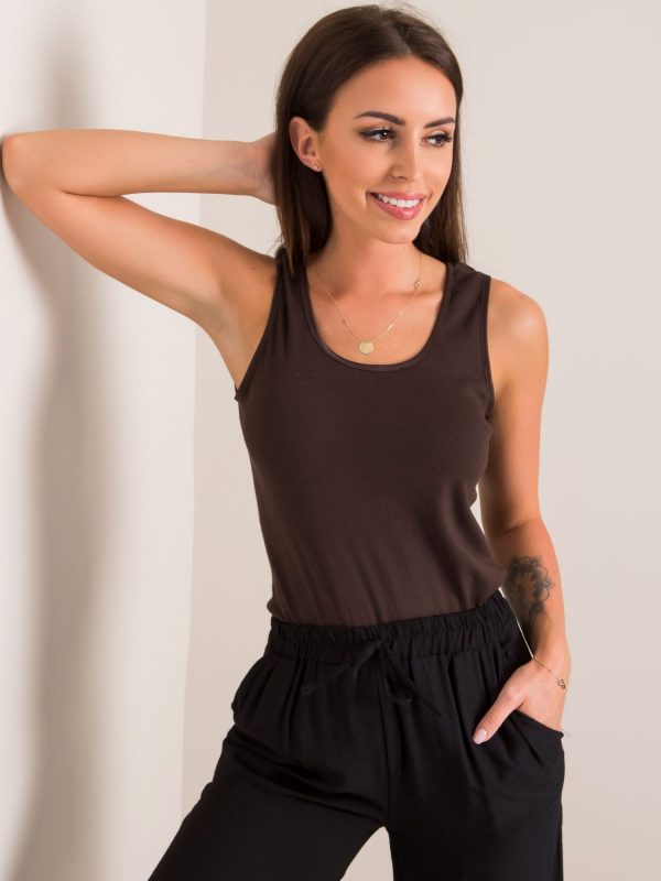 Dark brown Florence top