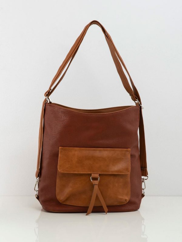 Camel brown bag with pocket