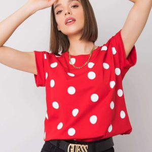 Red and white t-shirt Catrina RUE PARIS