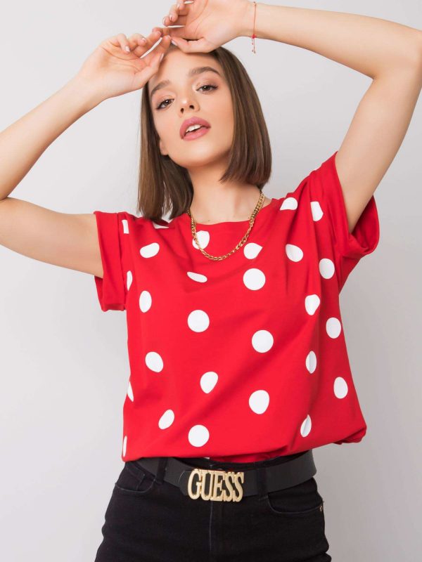 Red and white t-shirt Catrina RUE PARIS