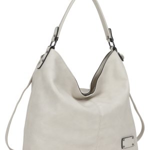 LUIGISANTO eco leather shopper bag beige