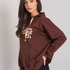 Dark brown kangaroo sweatshirt Anahita