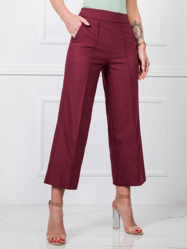 Burgundy pants Montana RUE PARIS