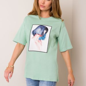 Mint t-shirt Girl RUE PARIS