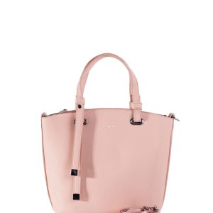 Pink Women's Shoulder Bag with Handles