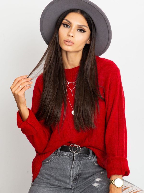 RUE PARIS Red Marion sweater