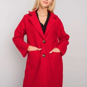 Red coat with pockets Polli OCH BELLA