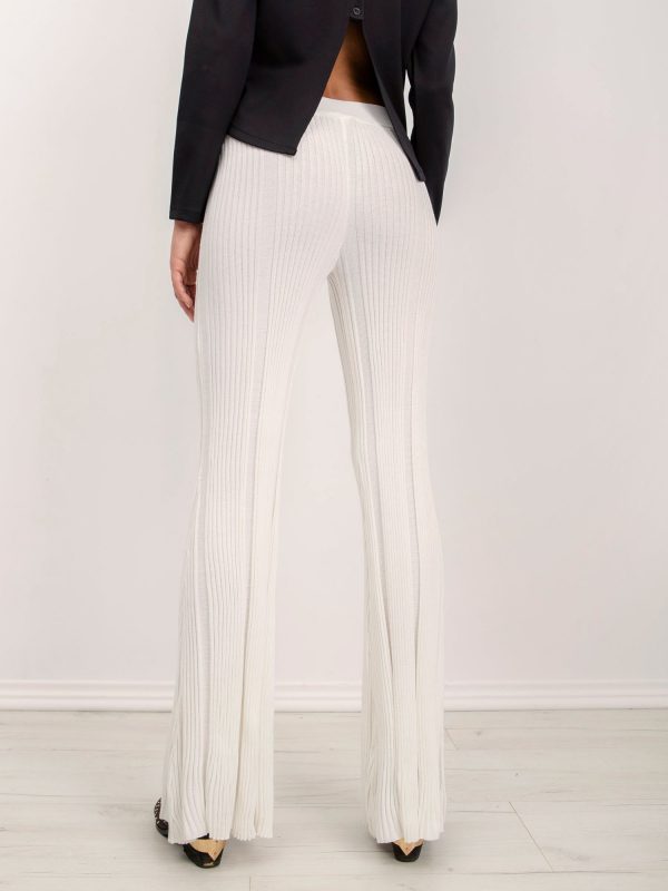 BSL Ecru Ribbed Trousers